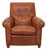 Ethan Allen Brown Leather Lounge Chair – Comfortable Classic Style For Sale