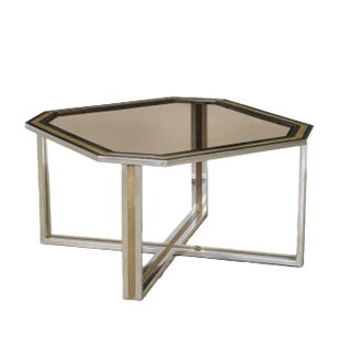 Metal Coffee Table, Italy, 1970s / 80s For Sale