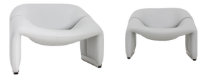 F598 Groovy M Chairs in Leather by Pierre Paulin for Artifort, 1970s, Set of 2