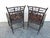 Black Pair of Ebonized Bamboo Armchairs in the Brighton Pavillion Style For Sale - Image 8 of 18