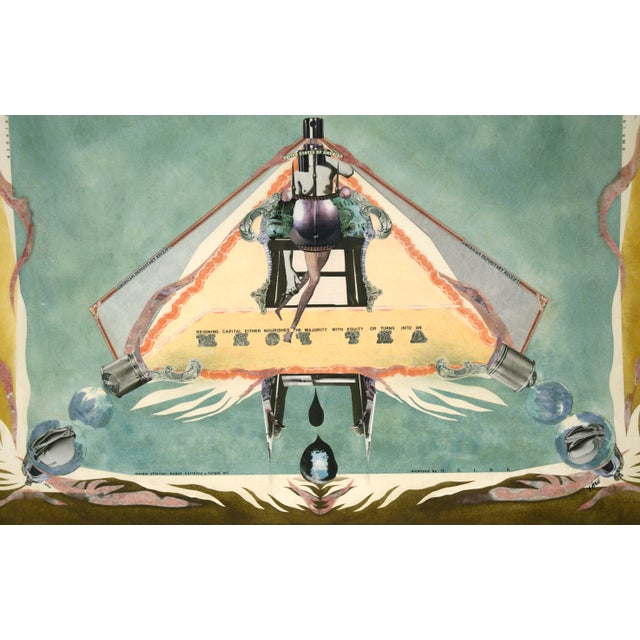 "Reigning Capital" Satirical Bond Paperwork Collage Elaborate collage by Mickey "Kano" Kane (American, 20th century). This...