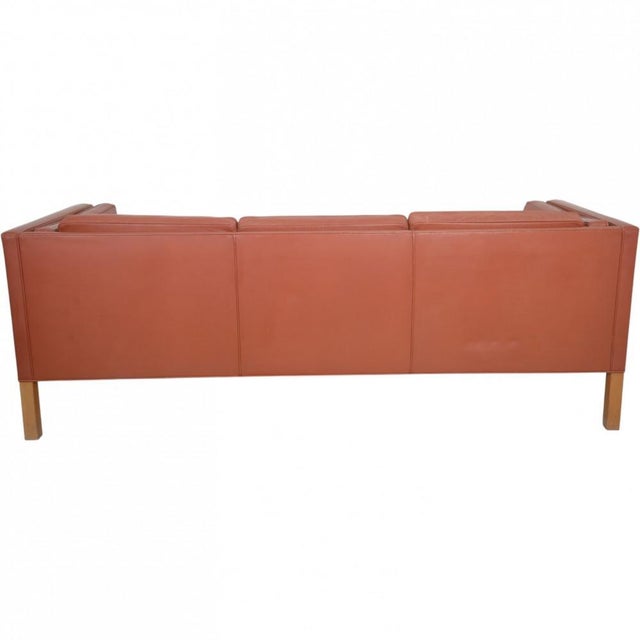 2333 Three-Seater Sofa in Cognac Leather by Børge Mogensen, 1990s For Sale - Image 15 of 18