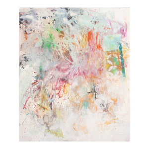 Contemporary Abstract Acrylics/Mixed Media on Canvas "Golden Unicorns" by Carolina Alotus