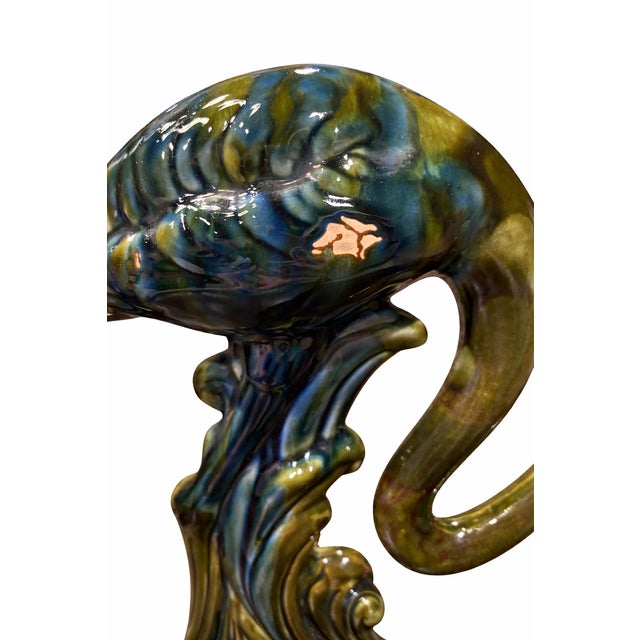 Expressive mid-century modern studio art pottery sculpture featuring a stylized animal form commonly referred to as a...