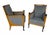 Neoclassical Pair of Consulat Mahogany and Ebonised Wood Bergères, Circa 1800 For Sale - Image 3 of 6