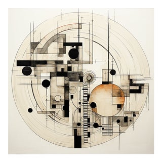 20' X 20' Neutral Palette Minimalist Architectural Limited Edition Print, Unframed For Sale