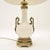 Metal Vintage French Ceramic and Gilt Metal Table Lamps, 1950s, Set of 2 For Sale - Image 7 of 11