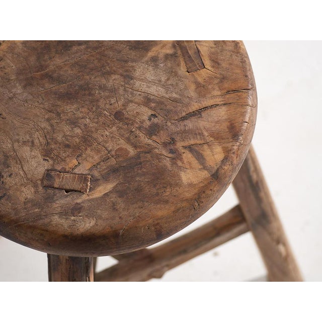 Antique Handmade Stool, 1900 For Sale - Image 5 of 8