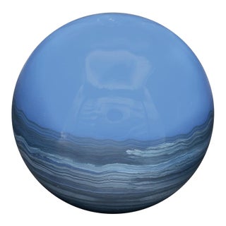 Madagascar Sapphire Decorative Metal Orbs- Medium For Sale