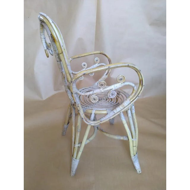 Set of Wicker Armchairs For Sale - Image 3 of 8