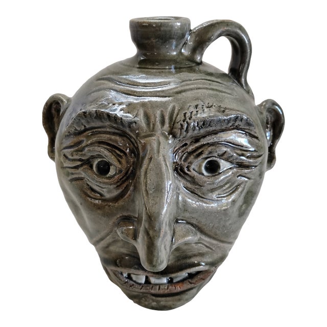 Original Stephen Hawks Face Jug For Sale