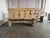 Spanish Rustic Hand-Carved Oak Benches, Pair, Folk Art / Spanish Colonial Style For Sale - Image 3 of 17