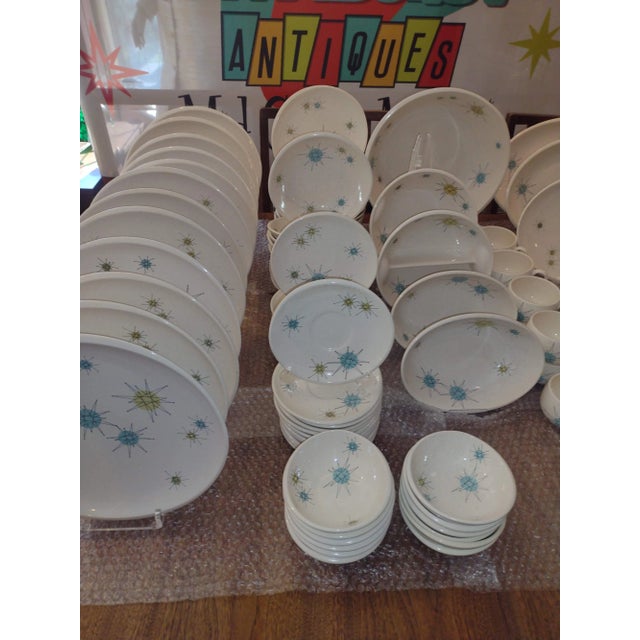 Mid-Century Modern Fanciscan Starburst DInnerware Set for 12 - 195 Pieces For Sale - Image 3 of 12