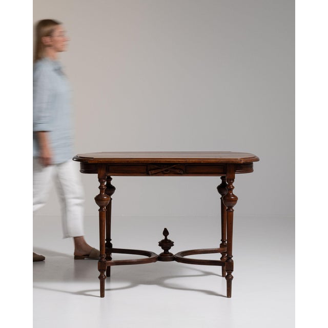 19th Century France Rich Mahogany Mahogany Side Table For Sale In Greensboro - Image 6 of 11