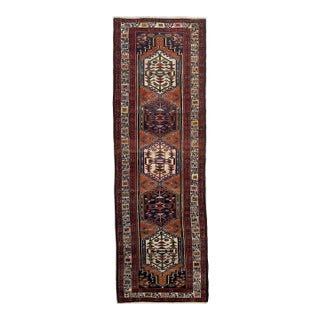 Vintage Ardible in Persimmon, Purples Rug - 2.6 X 10.9 For Sale