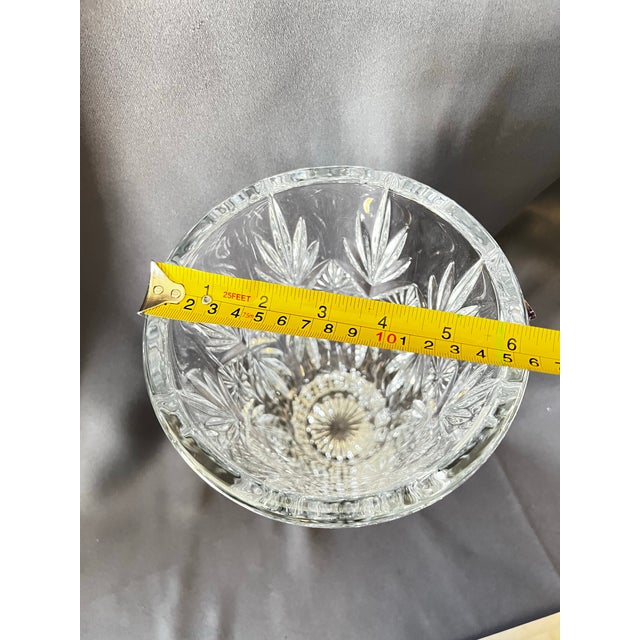 Waterford Crystal Marquis by Waterford “Raymond” 10” Cut Crystal Vase, Sculptural Starburst For Sale - Image 4 of 9