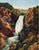 Yellowstone Falls Landscape - Original Turn of the Century Oil Painting Substantial and period painting of Yellowstone...