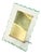Large Nile Green Chiseled Crystal and Brass Photo Frame from Fontana Arte, Italy, 1940s For Sale