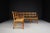 French Provincial Oak and Rush Corner Bench, 1960s For Sale - Image 6 of 10