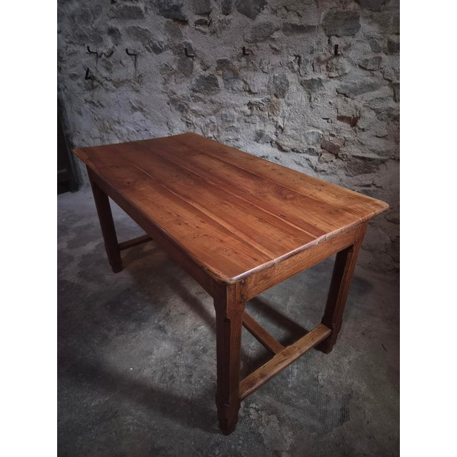 Brown Antique French Farmhouse Table in Cherry, 1750s For Sale - Image 8 of 18