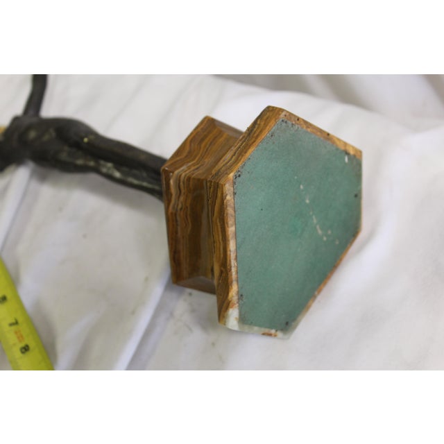 1990s Deco/Modern Figurine Marble base For Sale In Los Angeles - Image 6 of 18