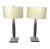 1960s Mid-Century Modern Aluminum Table Lamps With New Custom Laced Shades French - a Pair For Sale - Image 5 of 5