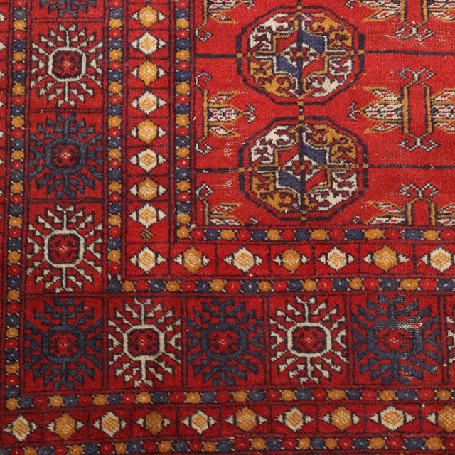 Vintage Bukhara Rug, Pakistan For Sale - Image 6 of 9