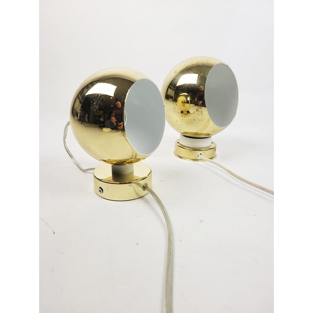 A pair of magnetic lamps from the 1970s, Sweden. European Plug (up to 250V).The wiring of this item may be original and...