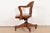 Arts & Crafts Solid Walnut Executive Swivel Desk Chair by Johnson Chair Co. For Sale - Image 9 of 12