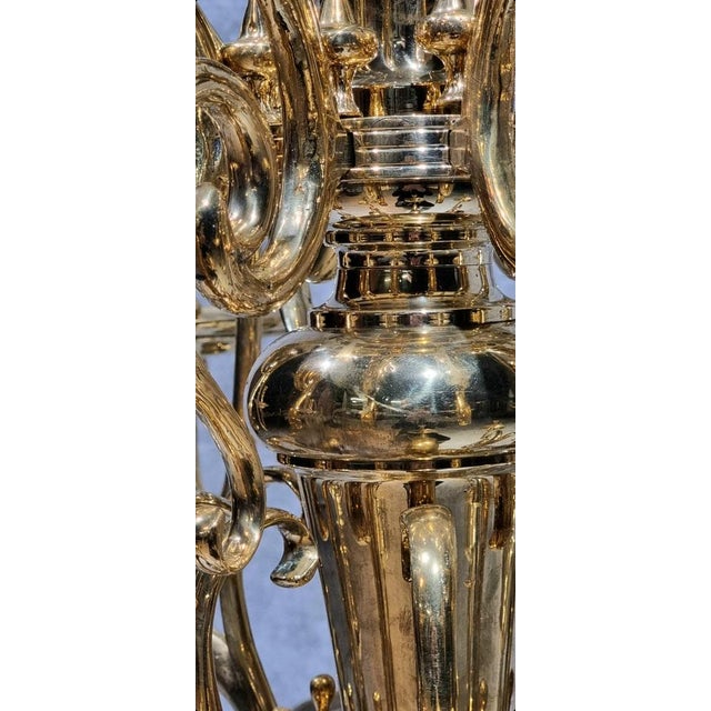 This magisterial 17th century chandelier once decorated the ceiling of a monumental bank building used by Van Lanschot...