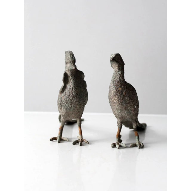 Mid-Century Pheasant Figurines Pair For Sale - Image 6 of 11