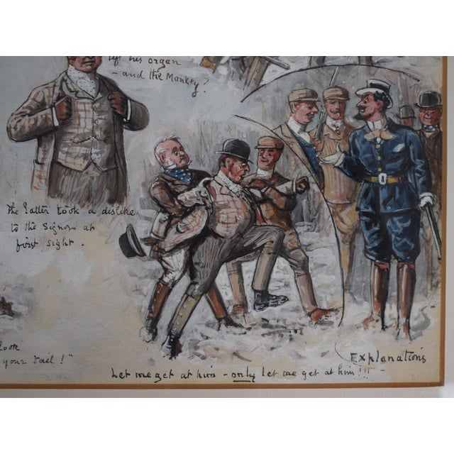 Traditional Vignette Depicting Hunting Scenes Watercolour by George Finch Mason For Sale - Image 3 of 9