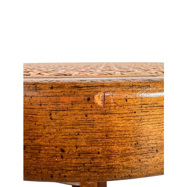 Mid 20th Century CCFM Mid-Century Modern Bentwood & Cane Martini Table For Sale - Image 10 of 16