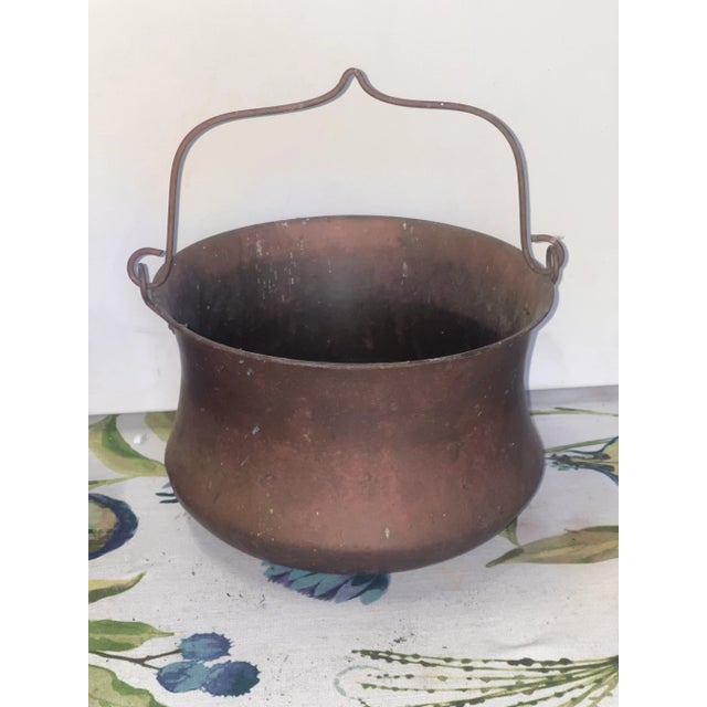 Late 19th Century Handmade Solid Brass Cauldron For Sale In Atlanta - Image 6 of 6