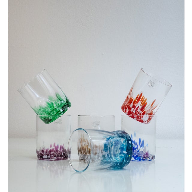 Italian Murano Glasses by Mariana Iskra, 2010s, Set of 6 For Sale - Image 3 of 18