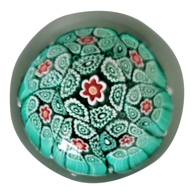 Late 20th Century Millefiori Paper Weight For Sale