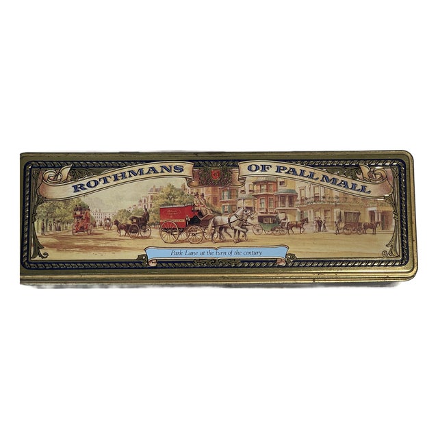 Rothman of Pall Mall Vintage Tin Box Collectible For Sale
