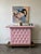 Mid-Century Modern 1960's Pink Vinyl Freestanding Bar For Sale - Image 3 of 11
