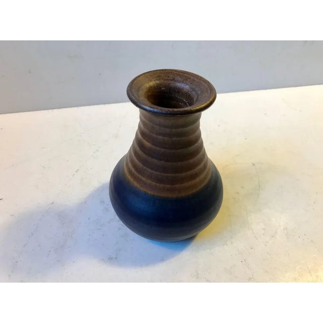 Mid-Century Danish Ceramic Vase by Grethe & Jorgen Dudahl Lassons, 1970s For Sale - Image 6 of 7