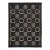 Charcoal Modern Swedish Style Room Size Wool Rug With Art Deco Motif For Sale
