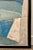 2020s Mod-Century Modern Abstract Blue and Cream Painting For Sale - Image 5 of 6