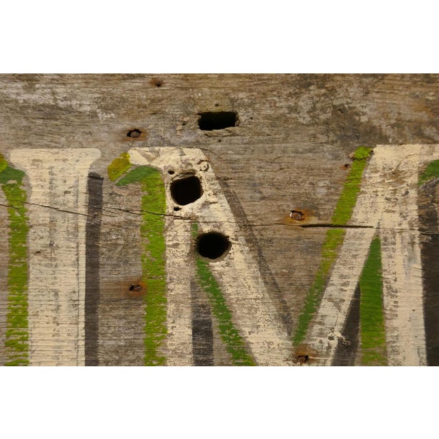 1950s Large Painted Wooden Advertising Sign, Hornimans Pure Tea, 1950 For Sale - Image 5 of 8