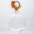 Glass Art Glass Carafe with Orange Ape from Daum, France, 1970s For Sale - Image 7 of 9