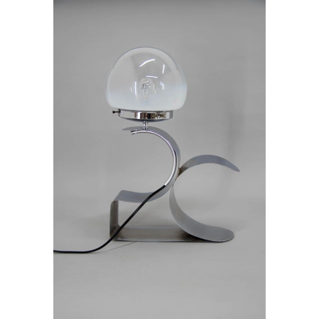 Table Lamp with Murano Glass Shade, 1980s For Sale - Image 6 of 11