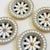 Mid 20th Century Mid Century Modern Mosaic Flower Coasters - Set of 4 For Sale In San Francisco - Image 6 of 10