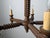 Wood French Brutalist Carved Wood Chandelier by Charles Dudouyt, 1940s For Sale - Image 7 of 15