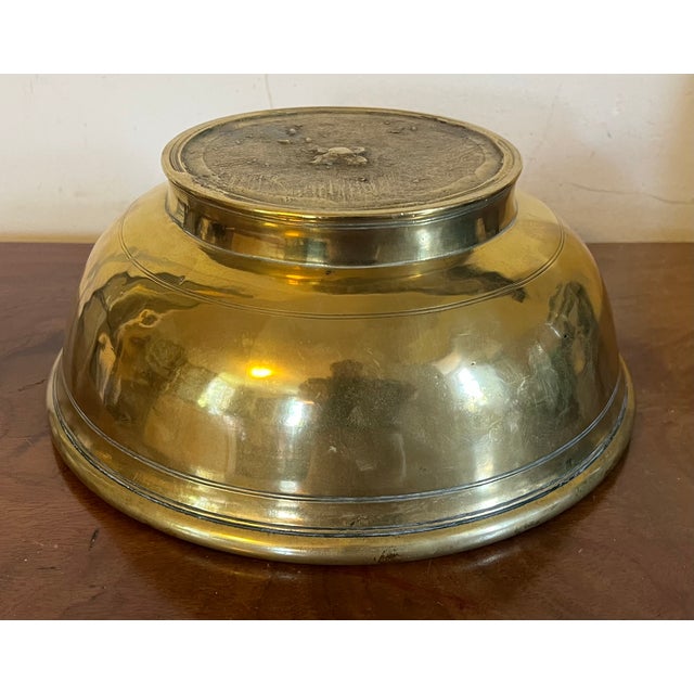 Antique 18th Century Dutch Brass Footed Fruit Bowl For Sale - Image 16 of 18