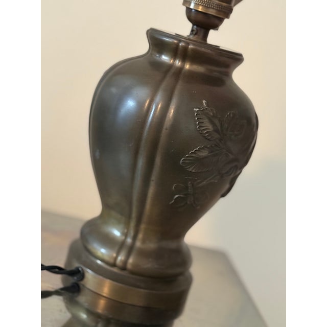 Art Deco Bronze Table Lamp from Stjärnmetall, 1930s For Sale - Image 6 of 11