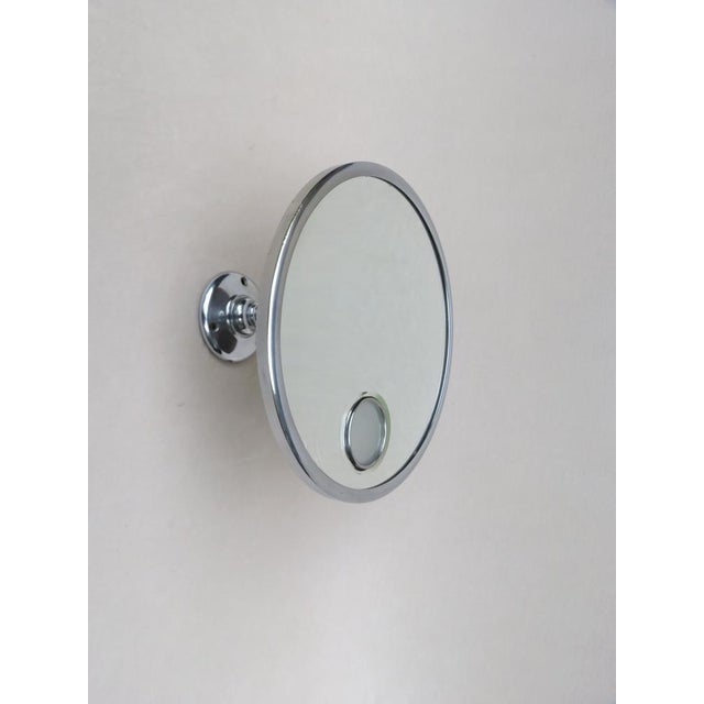 1950s Chrome-Plated Illuminated Wall Mirror from Le Mirophar Brot Déposé, France, 1950s For Sale - Image 5 of 18