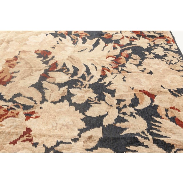 Early 21st Century Contemporary Floral Bessarabian Design Handmade Wool Rug by Doris Leslie Blau For Sale - Image 5 of 6